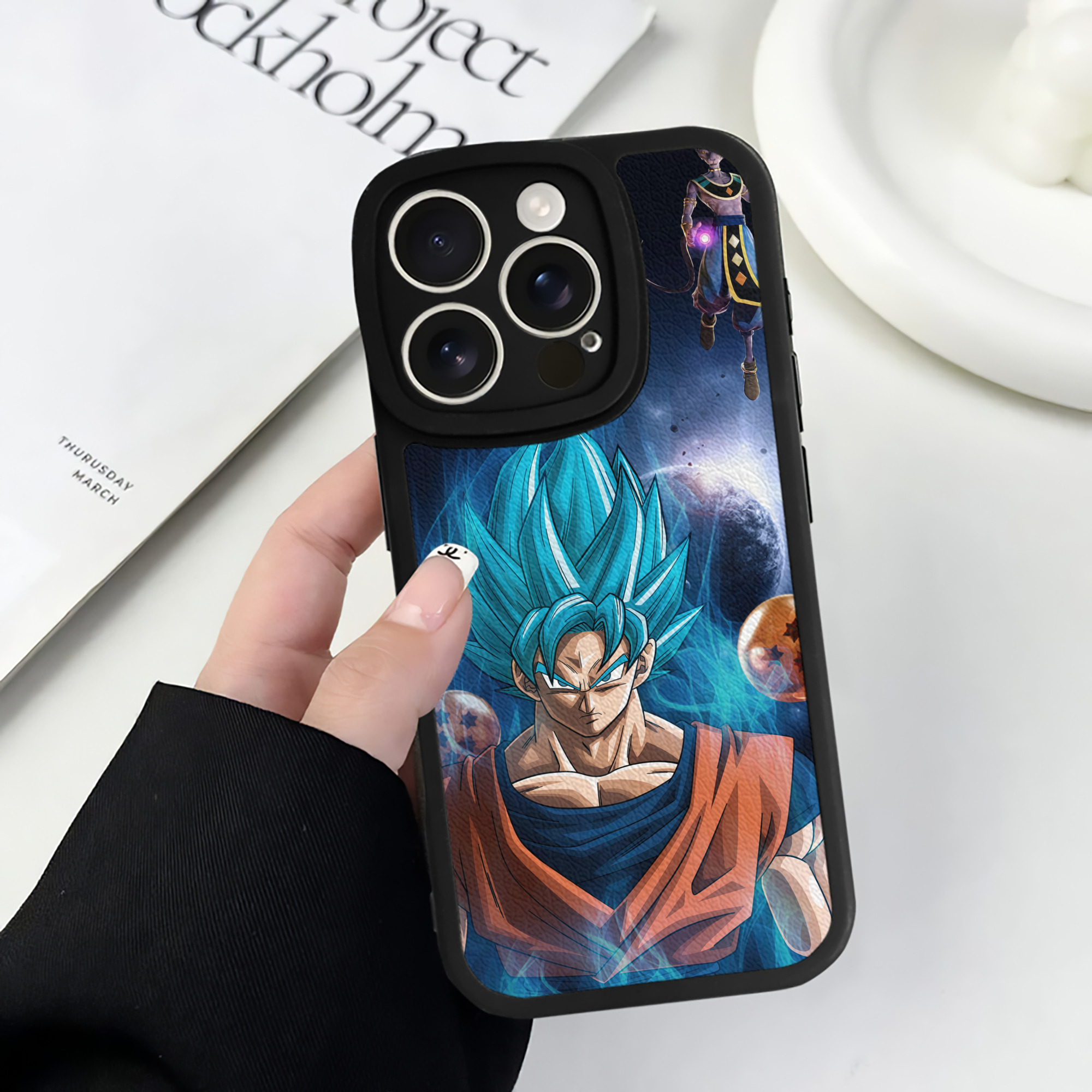 （画像用） ドラゴンボール DRAGON BALL 【iPhone 16シリーズ対応】シリコンスマホケース（レザー調） 材質：シリコン